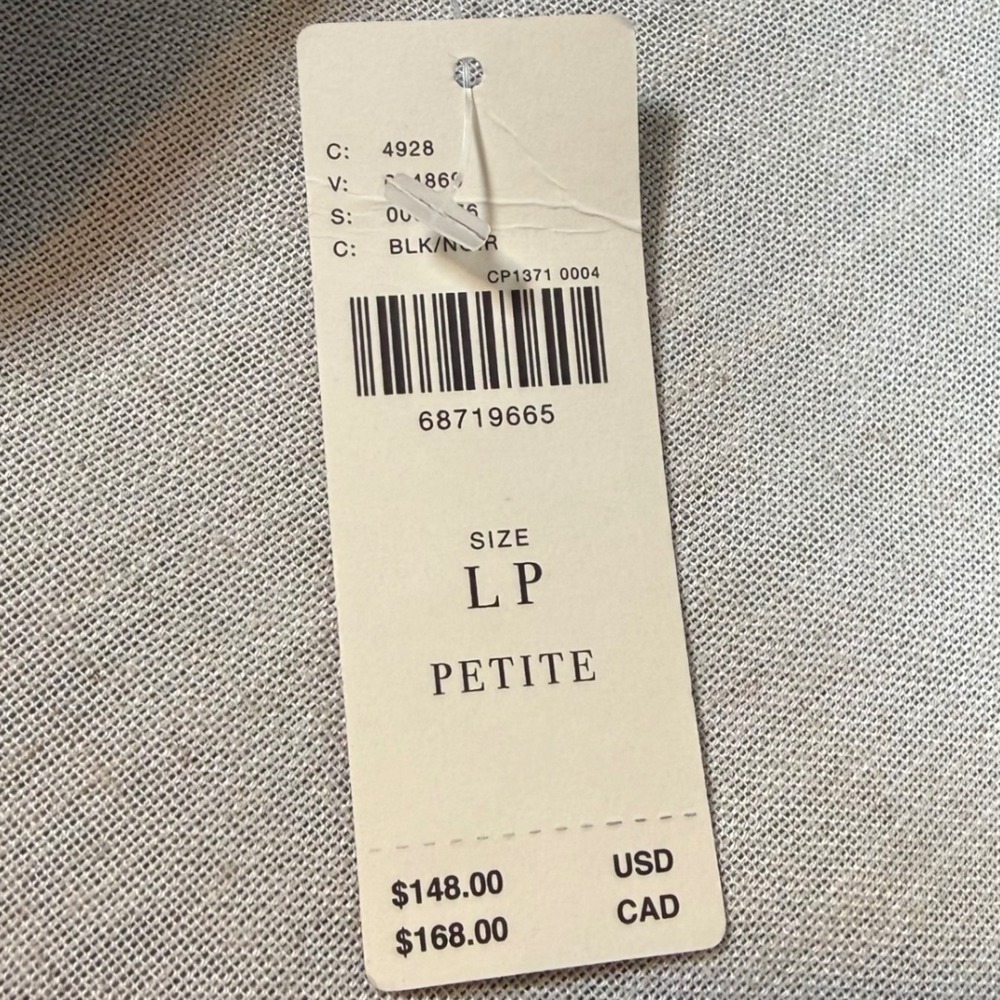 NWT Maeve Anthropologie Lined Linen Blend Halter Mini Dress Side Zip Size LP - Picture 10 of 16
